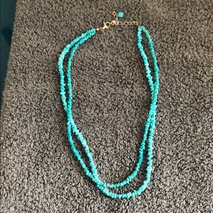 Double strand turquoise necklace